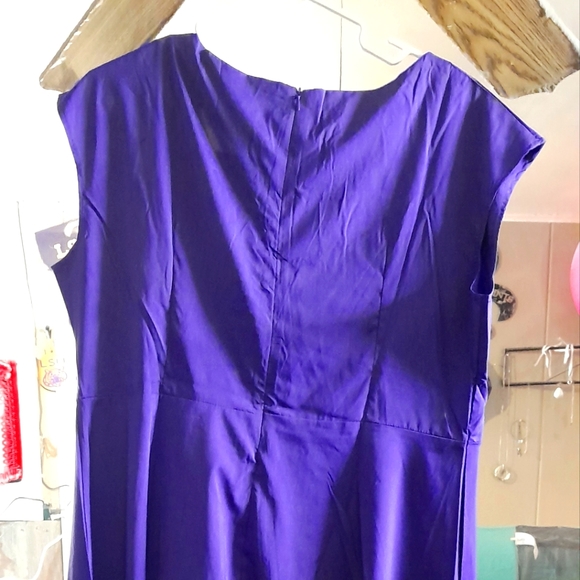 Women's plus purple Dress - Picture 3 of 3